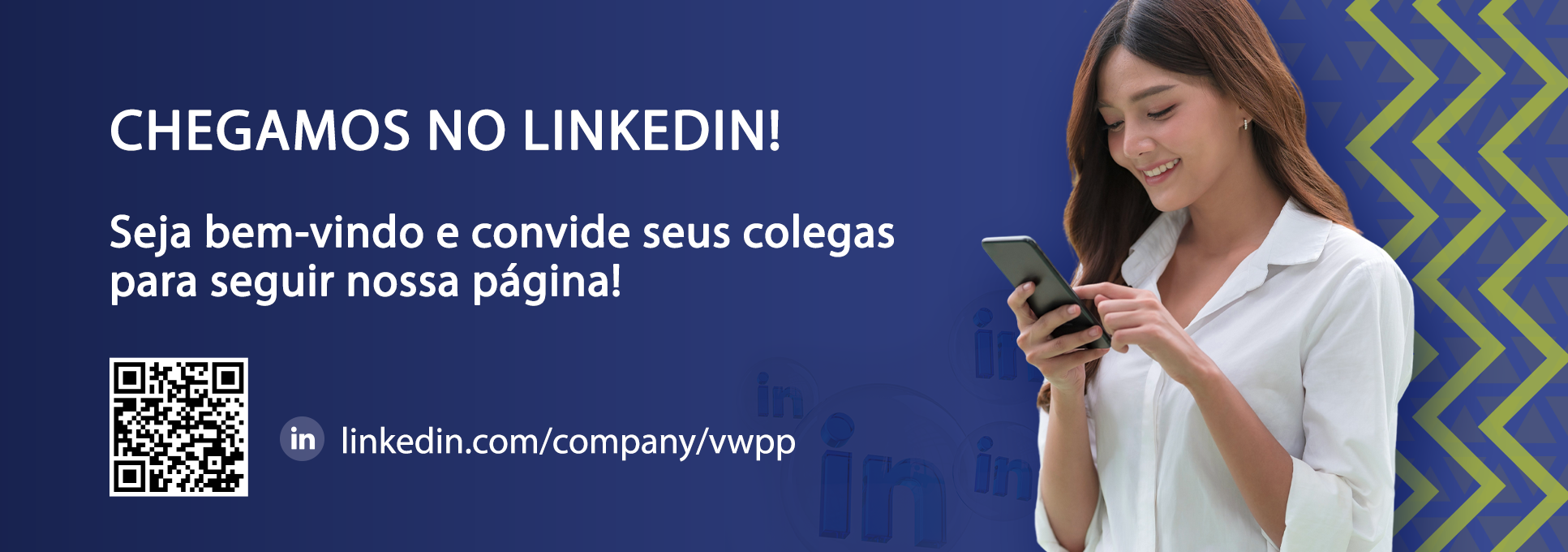 Chegamos ao LinkedIn!